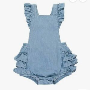 Cat & Jack Blue Ruffle Bodysuit